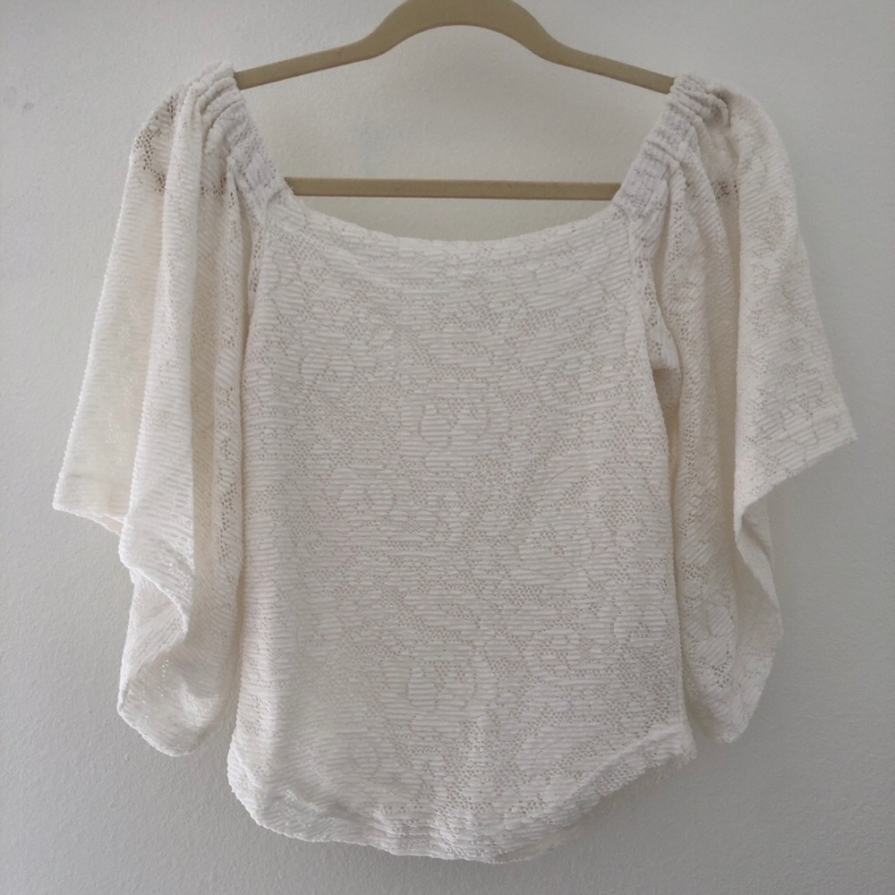 Free People Butterfly Sleeve Shirt